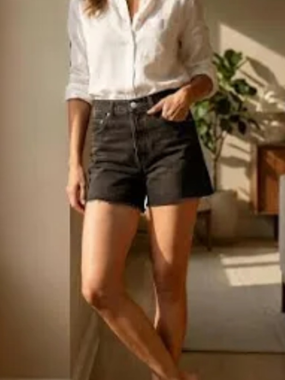 Edwin Cai Cut-off Short in Clyde Black Wash Size 26 NWT